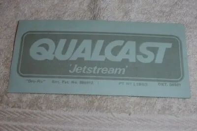 Vintage Lawn Mower Decals Qualcast Jetstream  Never Been Used • £12