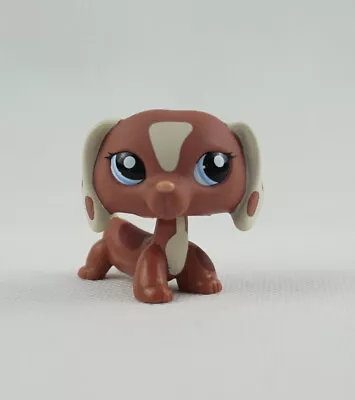 £10.99 • Buy Littlest Pet Shop Limited Dachshund Dog Toys Blue Eyes LPS #1631 Brown Tan