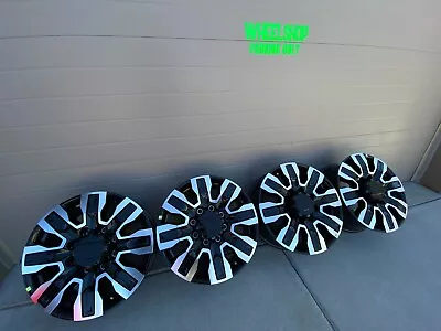 20  GMC SIERRA 2500 HD ULTIMATE DENALI OEM FACTORY STOCK WHEELS RIMS 8X180 Black • $1469