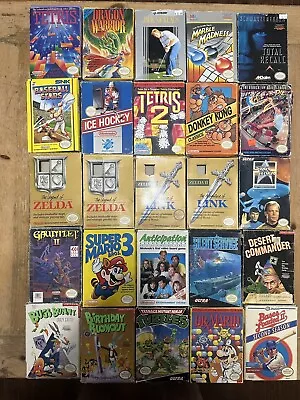 Lot Of 37 NES Boxes. Zelda Mega Man 2 Link. • $122.50