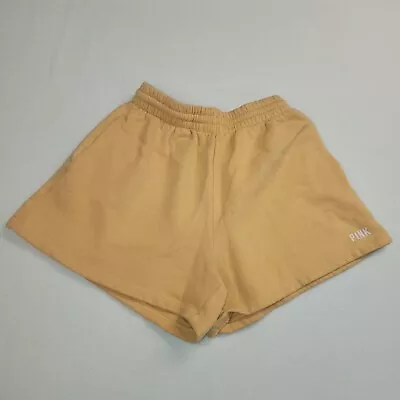 PINK Victoria’s Secret Womens Size XS Orange Logo Campus Sweat Shorts VS • $10