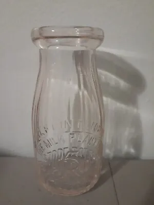 Vintage Vermont's The Milk Plant Inc. Half PINT Milk Bottle. • $12
