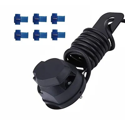 Universal 7 Pin 12n Single Towing Electrics Towbar Wiring Trailer Caravan Socket • £10.70