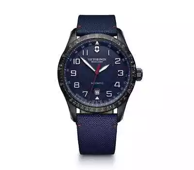 *BRAND NEW* VICTORINOX Airboss Auto Blue Dial Fabric Strap Men's Watch 241820 • $787.50