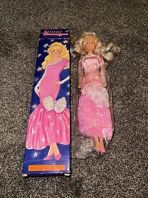 HLD VINTAGE 1990 Avon Fashion Doll Jenna 11.5  Blonde Barbie In Pink Gown NEW • $15.99