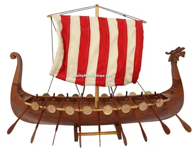 Drakkar Viking Wooden Model Boat • $268