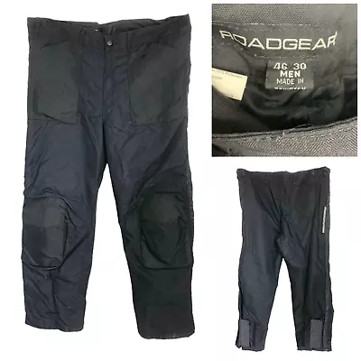 RoadGear Tierra Del Fuego Cordura Black Motorcycle Riding Pants Sz 46 X 30 • $27.29