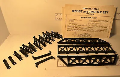Bachmann Ho Scale Bridge 'n Trestle Set 17 Piece #46225 • $10
