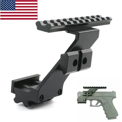 Tactical Pistol Handgun Scope Mount With Weaver Rails For Red Dot Laser Sight • $12.79