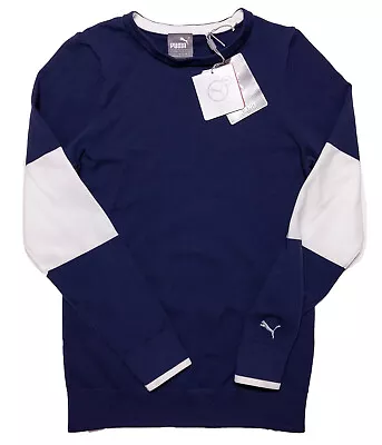 $24.57 • Buy PUMA GOLF Women's EvoKnit Performance Sweater 573288 Blue Small S