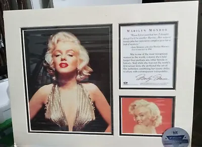 1995 Classic Commemoratives Marilyn Monroe Matted Print With COA • $29.99