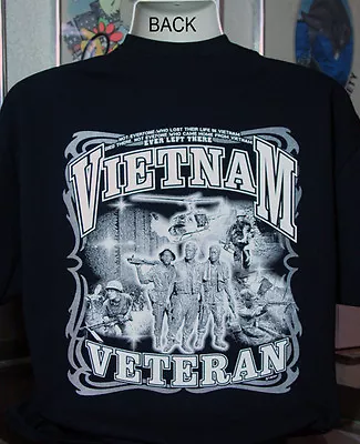 Vietnam Veteran T-Shirt Army Navy Marines Air Force Patriotic America USA New • $19.99