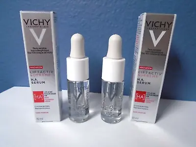 VICHY Liftactiv Supreme HA Serum 1.5% Hyaluronic Acid Travel 2x Lot .33oz/10ml • $10.99