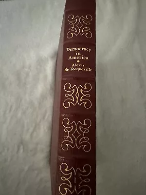 Democracy In America Volume 1 Alexis De Tocqueville Easton Press Leather Bound • $32