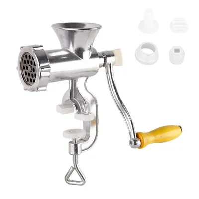 Hot Manual Rotary Meat Grinder Mincer Machine FoodAluminium Alloy Sausage Maker • £11.99