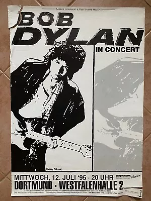 Bob Dylan - Original Vintage 1995 German Concert Gig Poster Dortmund • $66.84