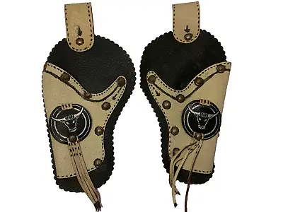 Toy 6 Shooter Cowboy Gun Holster Wild West Clothing Accessories Requires Belt ! • £19.99