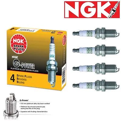 4 Pack NGK G-Power Spark Plugs 1989-1991 GMC Tracker 1.6L L4 Kit Set Tune • $20.99