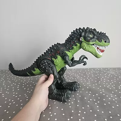 Walking Dinosaur Toy Electric T-Rex With Roar Sounds And Lights Glowing Eye • £7.99