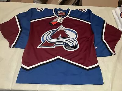 Nwt Pro Player Colorado Avalanche Red Jersey Mens Large Clean Vintage New Sewn • $100