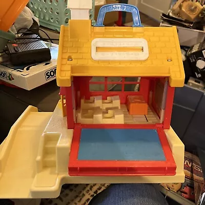 Fisher Price Little People School House With Playground Vintage 1988 • $21.99