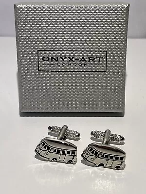 £7 • Buy Cufflinks VW Minibus In Box Onyx-Art - CK595