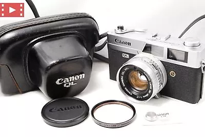 [Meter Works Exc+5] Canon Canonet QL17 Silver 35mm Rangefinder + Case From JAPAN • £146.71