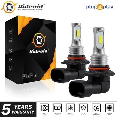 2X 9005 HB3 LED Headlight Kit HB3 200W 8000LM High Low Beam 6000K White Bulb HID • $10.98