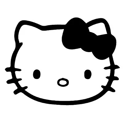 Hello Kitty Head Vinyl Decal Window Sticker Laptop Window Bottle • $6.71