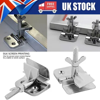 £16.94 • Buy 2pcs Butterfly Hinge Clamp For Fixing Speedball Screen Printing Equipment Screen