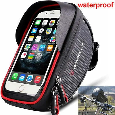 Waterproof Motorcycle Bike Cycling Handlebar Mount Holder Cell Phone Case Bag • $11.99