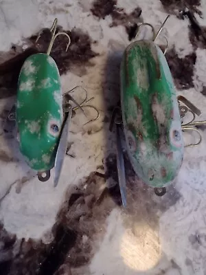 RARE 2 SIZES VINTAGE Frog LeBoeuf Creeper FISHING Lure MUSKY BIG & SMALL *READ* • $2.25