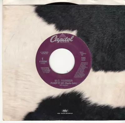 M.c. Hammer - Pump It Up - Original Capitol Records 45 - Great Shape • $7.99