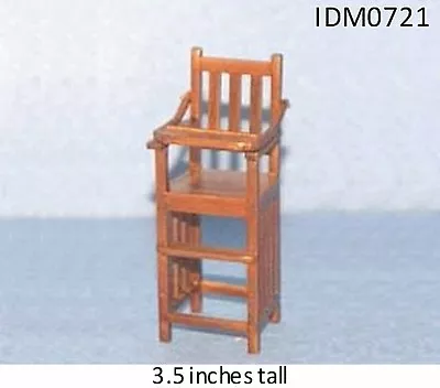 MISSION HIGH CHAIR 1:12 SCALE DOLLHOUSE BABY MINIATURES Heirloom Collection  • $17.95