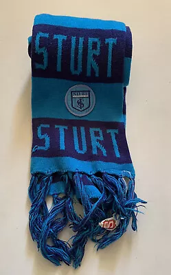 Vintage 80s 90s Sturt Double Blues Football Club Neck Scarf SANFL • $49.95