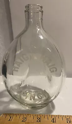 Vintage Pinch HAIG & HAIG Dimple Scotch Whiskey 3-SIDED Glass Bottle SCOTLAND • $8.99