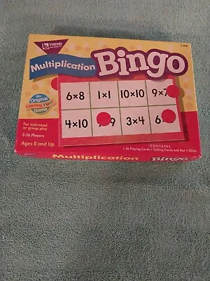 Multiplication Bingo An Original Game Ages 8 And Up • $12