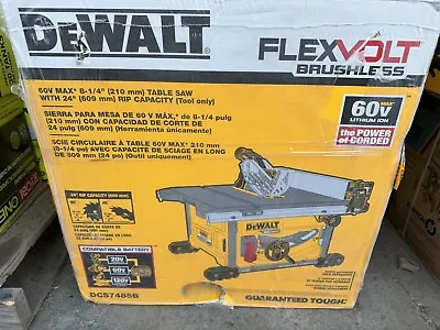 DeWALT DCS7485B 60V FLEXVOLT 8-1/4-Inch Adjustable Table Saw (Tool Only) • $399.99