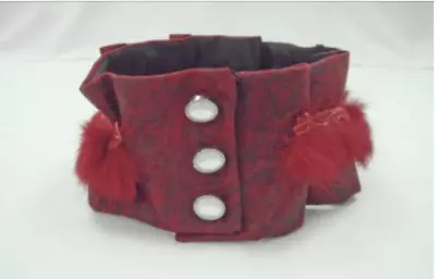 Hms Red Steampunk Collar With Button Front Halloween Costume New • $16.97