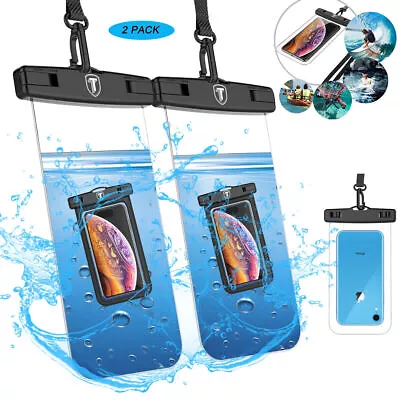 2 Pack Waterproof Floating Cell Phone Pouch Dry Bag Case For Samsung IPhone • $5.79