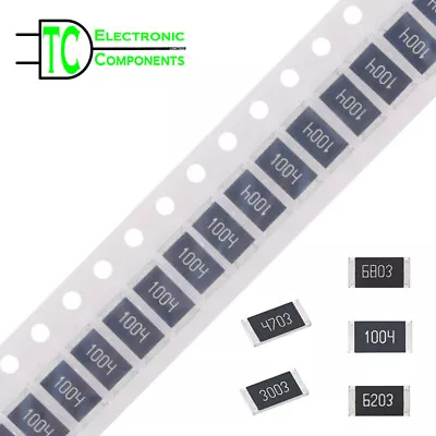 2512 SMD Resistors 6332 5% 0 Ohm To 10M Ohm 186 Values Available • £2.69