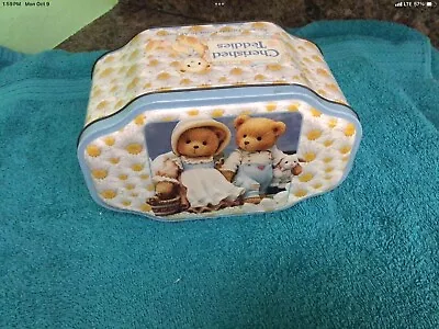 Vintage Art Deco Cherished Teddys Tin By RoseArt 1998 • $8