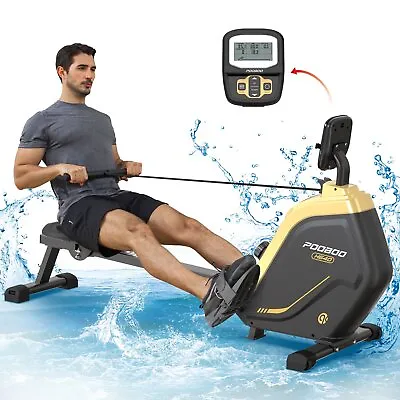 $247.22 • Buy Indoor Foldable Magnetic Rowing Machine Rower Home Gym Cardio Exercise Rower