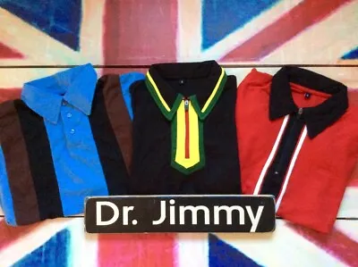 £12.99 • Buy Dr. Jimmy - Polo Shirt - Big Style Collar - MOD, Ska, Reggae, 60s Style, Retro