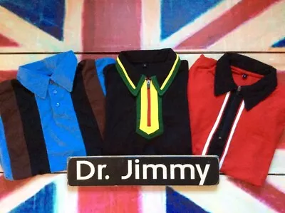 Dr. Jimmy - Polo Shirt - Big Style Collar - MOD Ska Reggae 60s Style Retro • £12.99