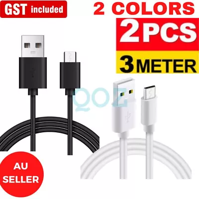 $4.55 • Buy 1/2x USB Charger Charging Cable Cord For PS4 PLAYSTATION 4 Controller 3M
