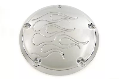 VTwin Flame 5 Hole Motorcycle Derby Cover 1999-2018 Harley Touring FLT FXST FXD • $63.95