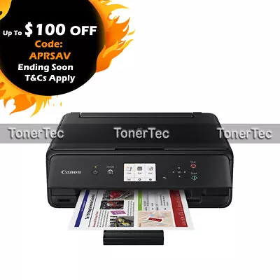Canon TS5160-BK 3in1 Inkjet Wireless Printer+Duplex+AirPrint *WITHOUT INK* • $99.64