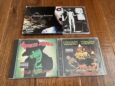 Marilyn Manson 3 CD Lot - AC Superstar Portrait American Family Smells Like • $25