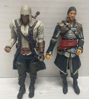 Assassin's Creed III 6  Action Figure Lot Of 2 - Connor & Edward • $15